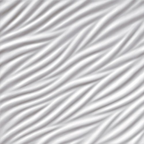 3D Фэшн панель Burgen A, 600x600 мм, цвет белый (W-50), пантон White 