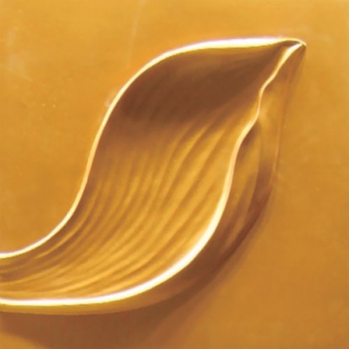 3D Фэшн панель Flowers Dance, 600x600 мм, цвет золото светлое (J-01), пантон 872C 