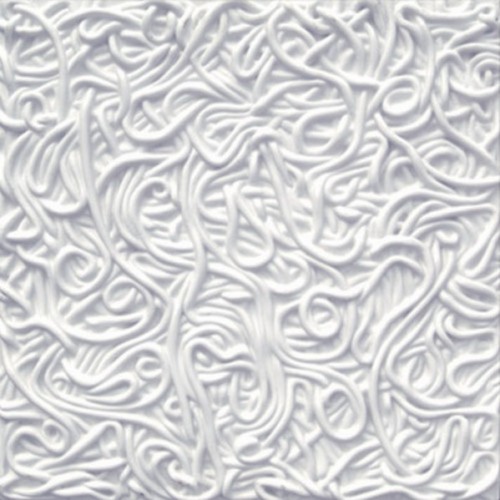 3D Фэшн панель Rosline, 600x600 мм, цвет белый (W-50), пантон White 
