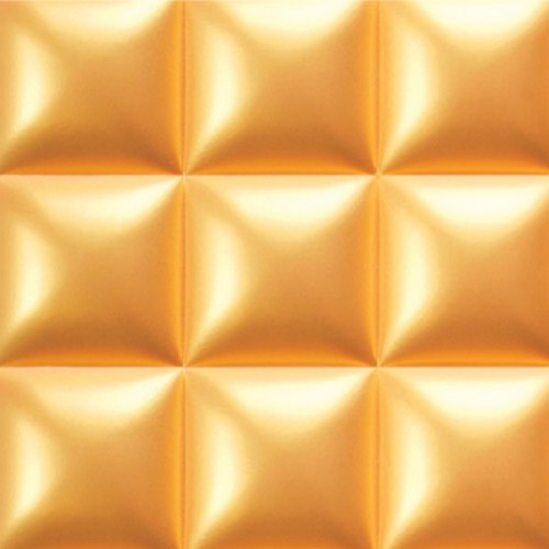 3D Фэшн панель Duoweiti B, 400x600 мм, цвет золото темное (J-05), пантон 8641C 