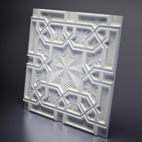 3D Дизайнерская панель из гипса SULTAN, 600*600мм, 0,36м2