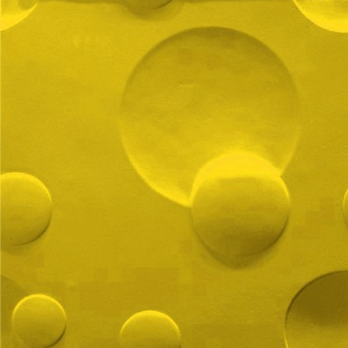 3D Фэшн панель Circle, 600x600 мм, цвет золото темное (J-05), пантон 8641C 
