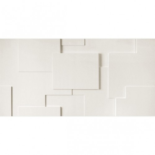 3D Фэшн панель Space E, 600x1200 мм, цвет белый (W-50), пантон White 