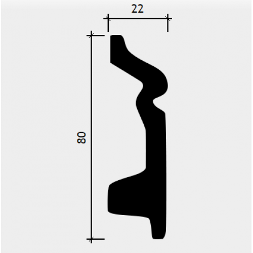 Плинтус из дюрополимера 6.53.107