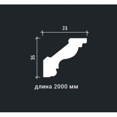 Карниз из полиуретана 1.50.272